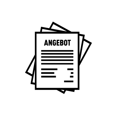 Clipart van een papierstapel die offertes voorstelt